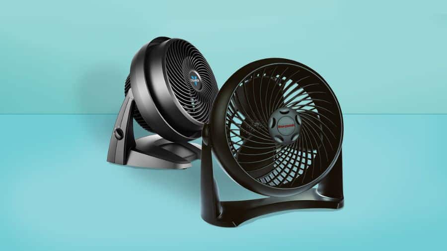 dois ventiladores circuladores turbo